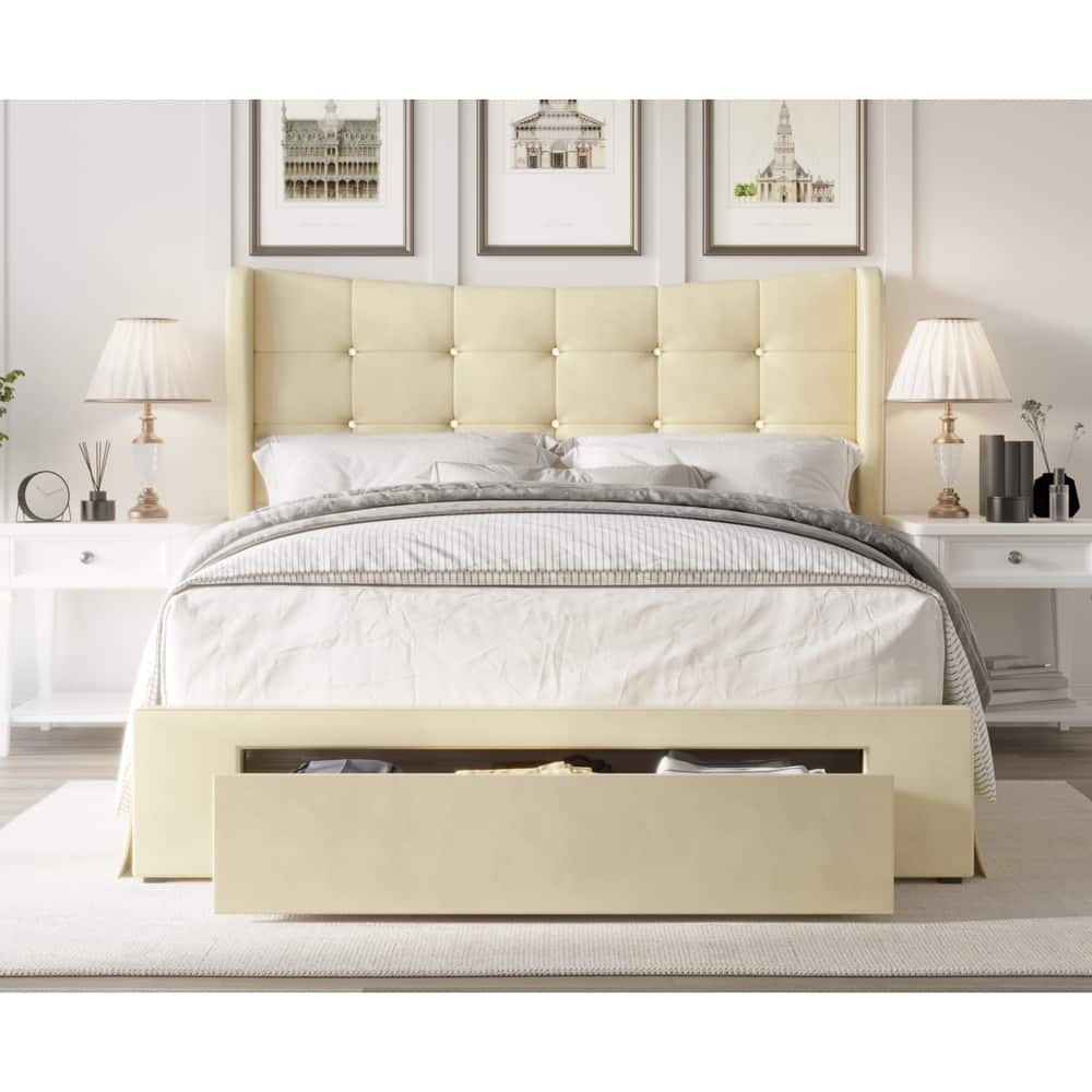 Bennett Tufted Upholstered Storage Panel Bed