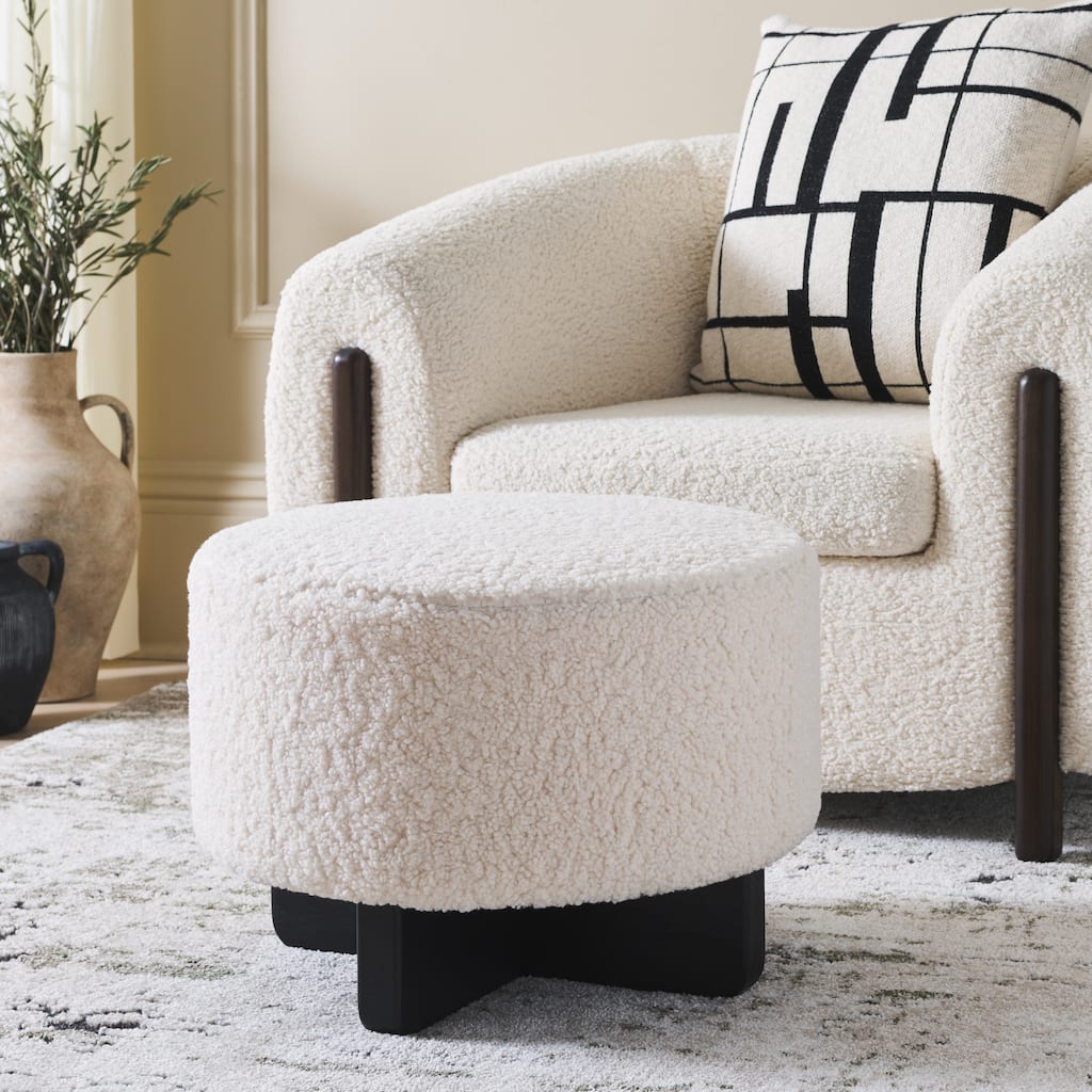 SAFAVIEH Home Alistair Round Ottoman