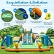 preview thumbnail 13 of 11, Costway Inflatable Water Slide with 2 Long Slides Pool Climbing Walls - Multicolor