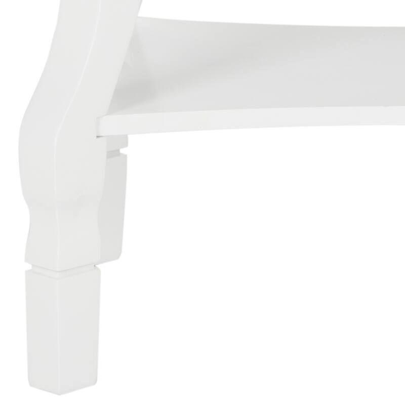SAFAVIEH Alaia White Side Table - 24" x 18" x 26"