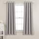 Lush Decor Insulated Grommet Blackout Curtain Panel Pair - 63 Inches - Gray