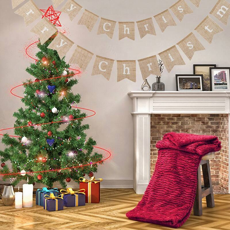 Oversized Air Brushed FauxFur Throw