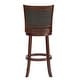 preview thumbnail 30 of 49, Verona Panel Back Linen Swivel 29-inch High Back Bar Stool by iNSPIRE Q Classic