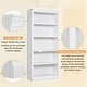 preview thumbnail 8 of 17, 83.4" Tall Wood Bookcase, 5-Tier Bookshelves with Adjustable Storage Shelves, Storage Shelves for Living Room,Home Office
