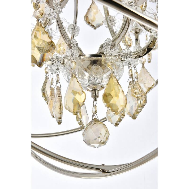 Royce Edge 6-Light Polished Nickel Chandelier