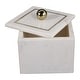 preview thumbnail 9 of 48, Marble Decorative Storage Box with Lid and Gold Accent Handle