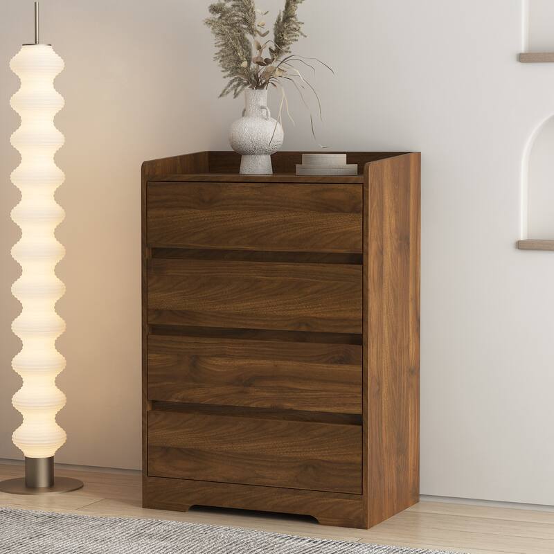 Modern Cabinet with Sturdy Frame of 4 Drawer Dresser