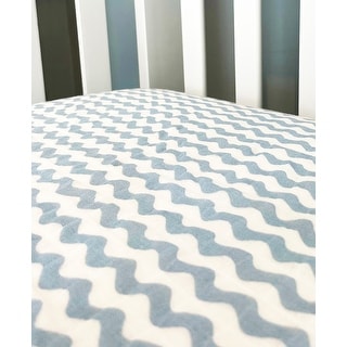 Baby Waves Muslin Crib Sheet