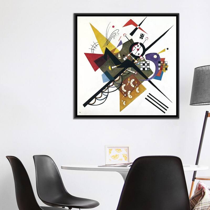 iCanvas "On White II, 1923" by Wassily Kandinsky Framed Canvas Print