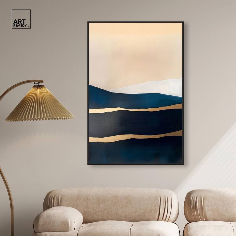 Golden Seam II Canvas by Art Remedy