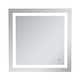preview thumbnail 1 of 6, Avalon 30" x 30" Hardwired LED mirror - Silver Silver