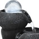 preview thumbnail 7 of 5, Small Relaxation Water Fountain Tiered Waterfall Feature with LED Ball