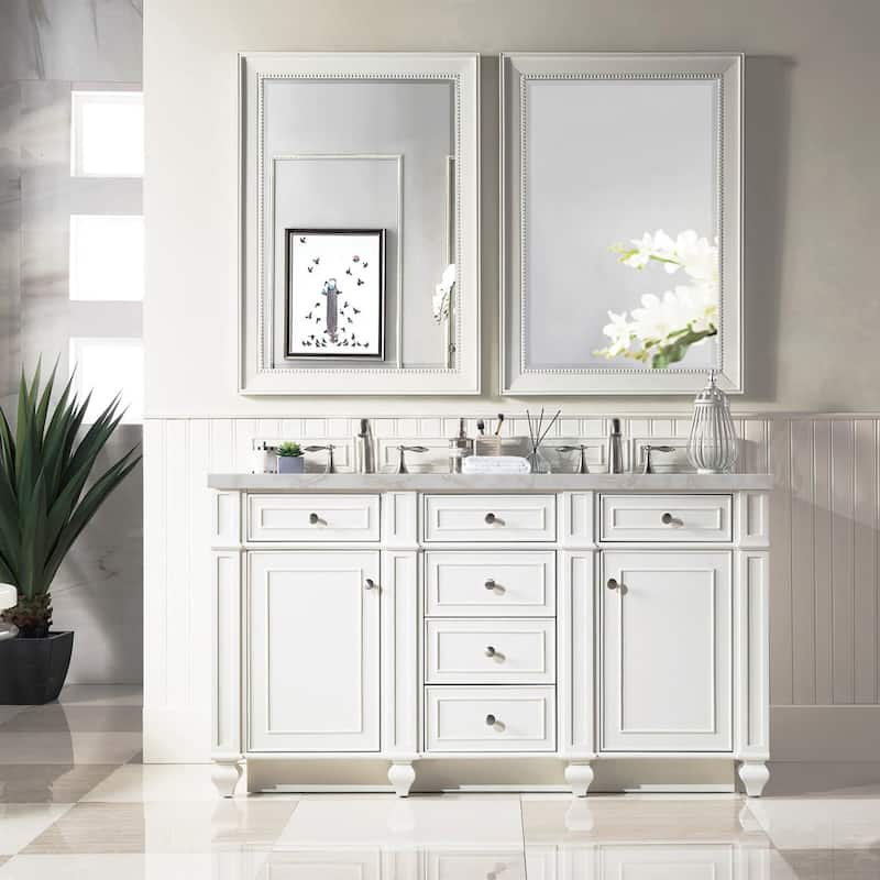 James Martin Vanities 157-V60D-FVSL Bristol 60" Free Standing Double