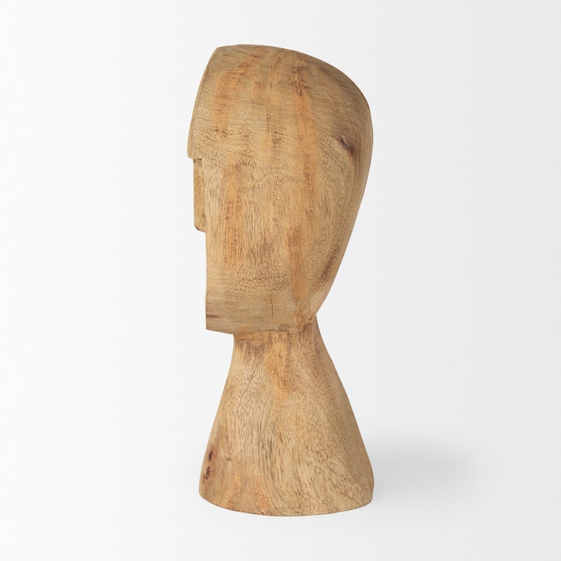 Ivan Large Wooden Head Sculpture