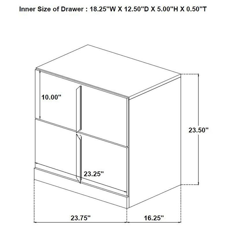 Ines Bedroom Set Grey and White High Gloss