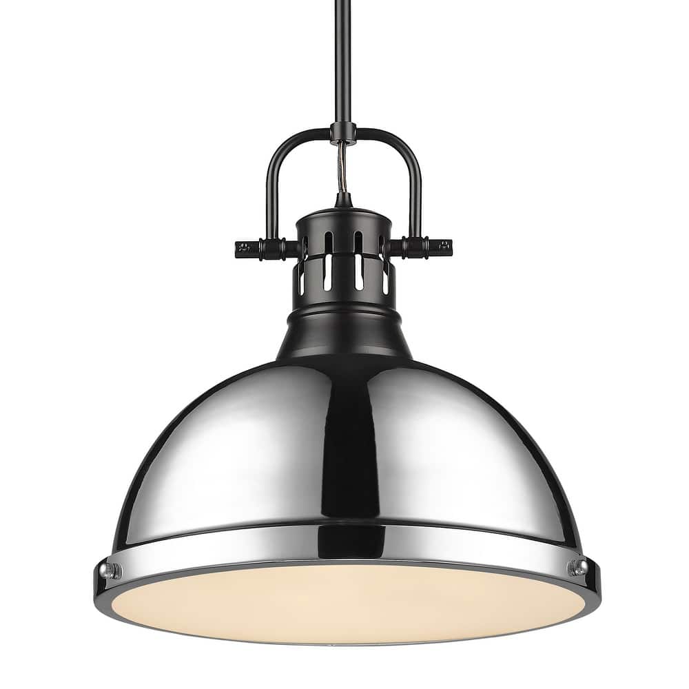Duncan 1-light Hanging Dome Pendant with Rod