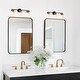 preview thumbnail 3 of 19, Modern Black Gold 1/2/3/4-Light Linear Bathroom Vanity Light Glass Wall Sconce