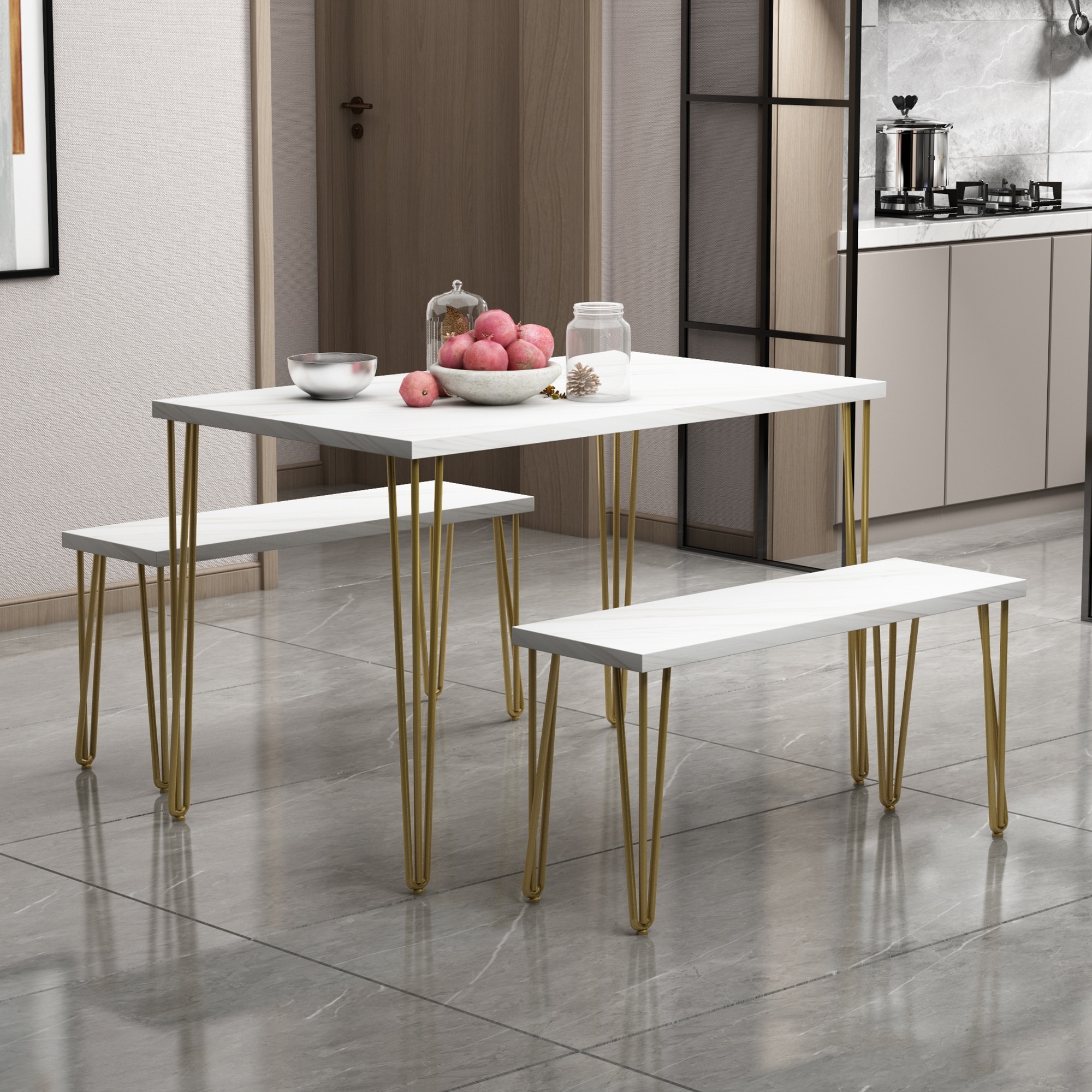 Industrial 3 new arrivals piece dining set