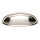 preview thumbnail 4 of 9, Alno Pulls 3 Inch Center to Center Smooth Shell Cup Cabinet Pull Satin Nickel