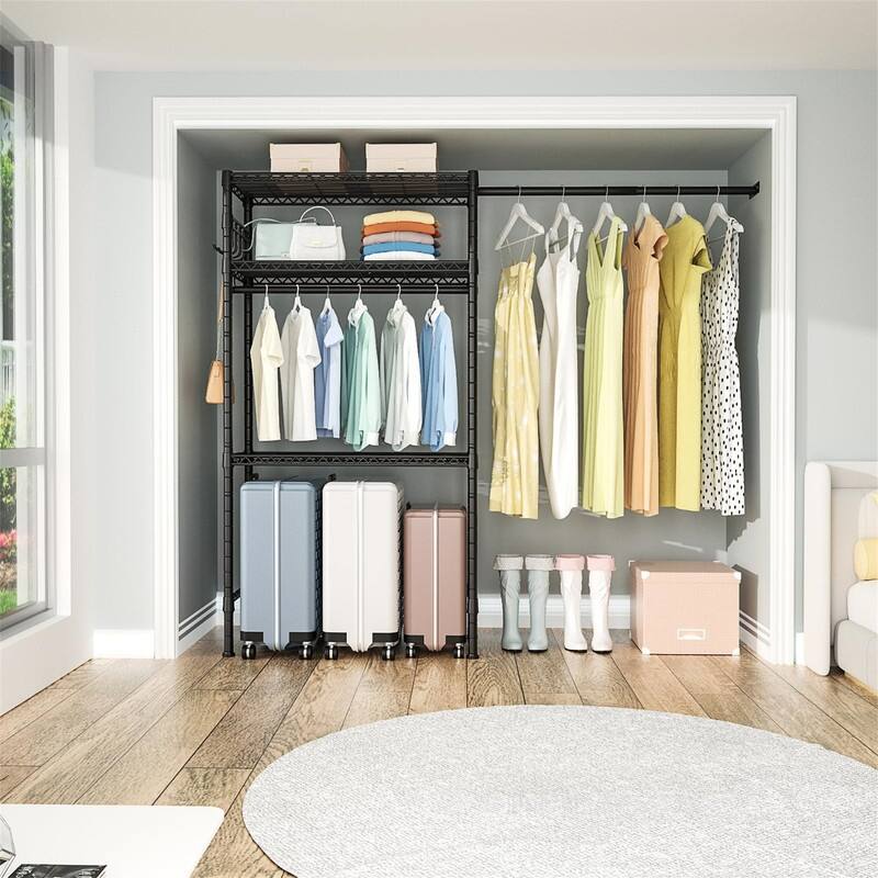 Over Washer and Dryer Storage Shelf - 13.4"D x 77.9"W x 77.5"H