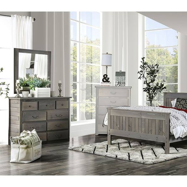 dark grey dresser and nightstand set 4 Piece Bedroom with in Weathered Gray - Bed Bath & Beyond luxury flower girl dress India online