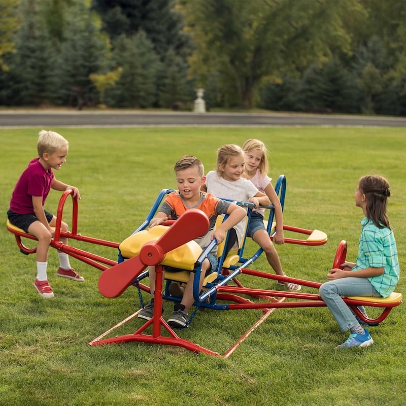 Lifetime Ace Flyer Multi-color Airplane Outdoor Teeter-totter