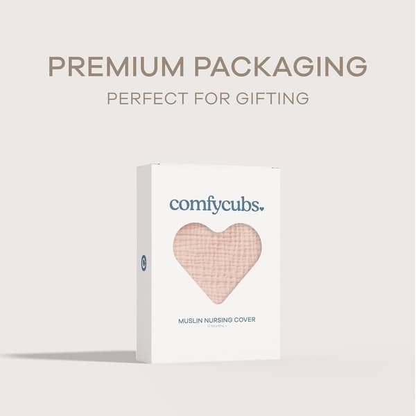 slide 2 of 74, Muslin Nursing Cover - 100% Cotton, Pack of 1 by Comfy Cubs