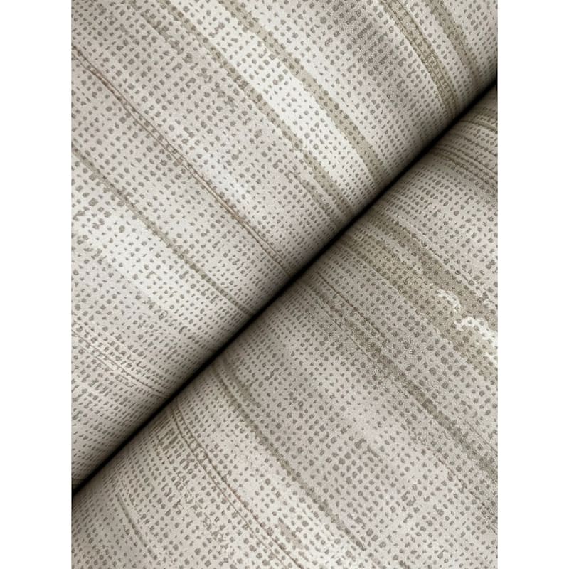 Ronald Redding Brushed Linen Taupe Wallpaper
