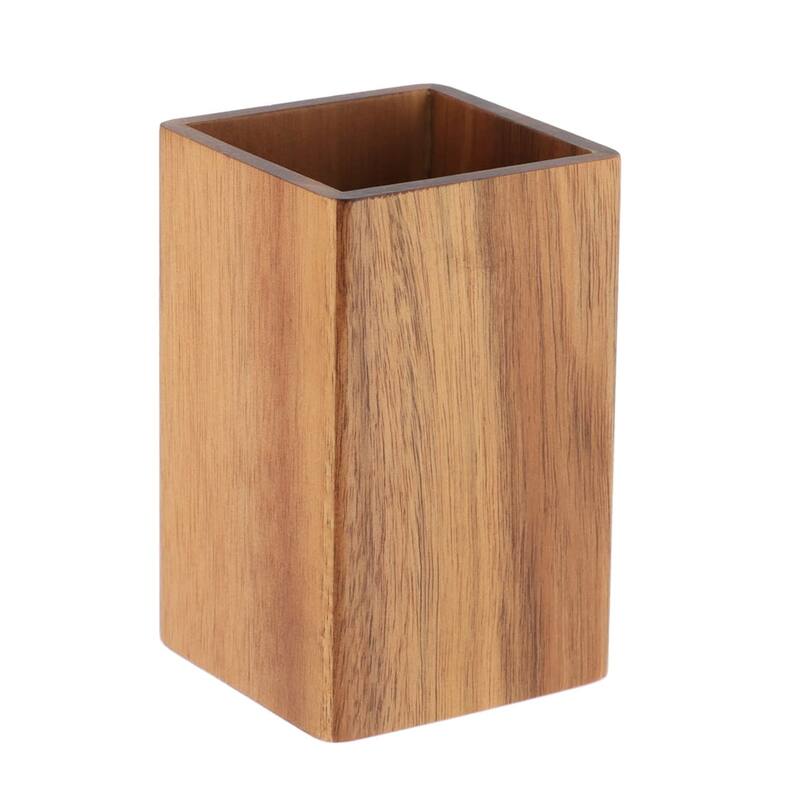 Acacia Wood Bathroom Accessory Set Collection - Tumbler Only