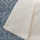 preview thumbnail 16 of 34, Premium Machine Washable Modern Damask Sherpa Throw Blanket