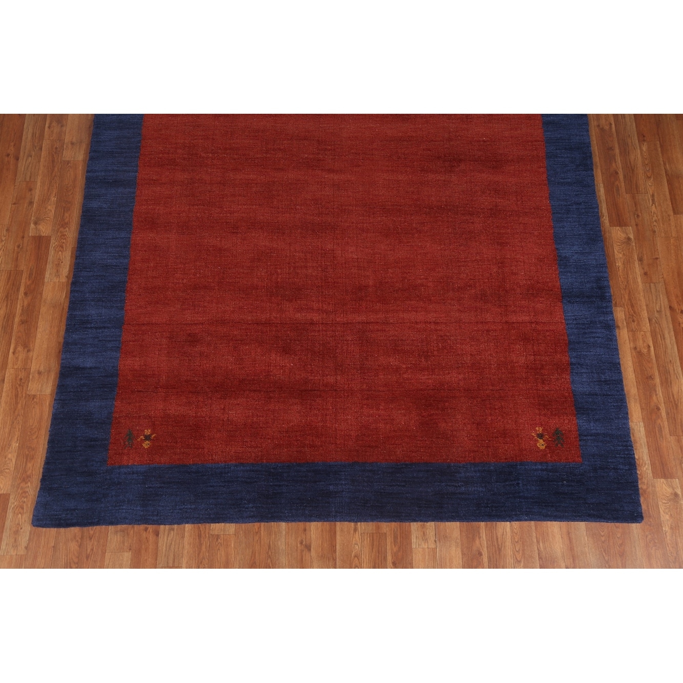 Rugsotic Carpets Hand Knotted Gabbeh Silk Mix 6'x9' Area Rug Contemporary Light Red White LSM634 Rugsotic Carpets Hand Knotted Gabbeh Silk Mix 6'x9' Area Rug Contemporary Light Red White LSM634