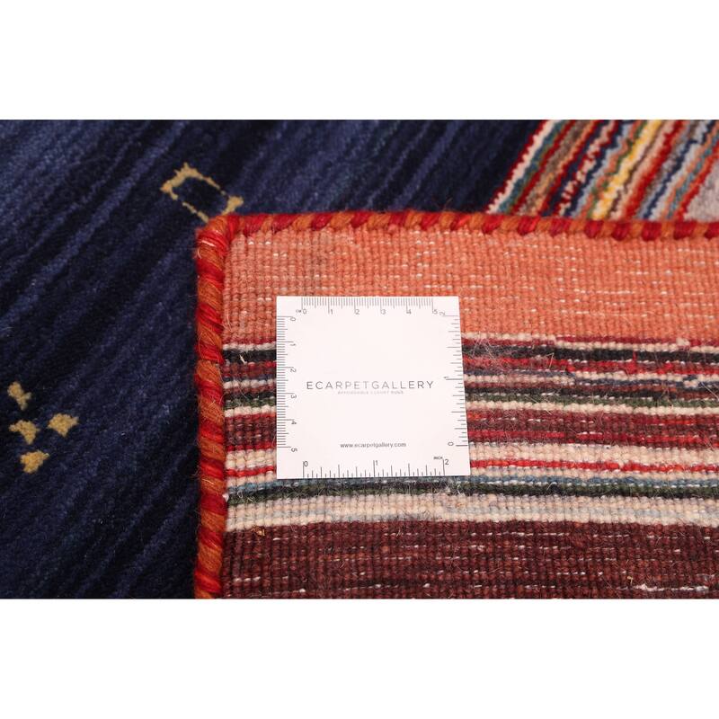 ECARPETGALLERY Hand Loomed Kashkuli Gabbeh Red Wool Rug - 6'5 x 9'8