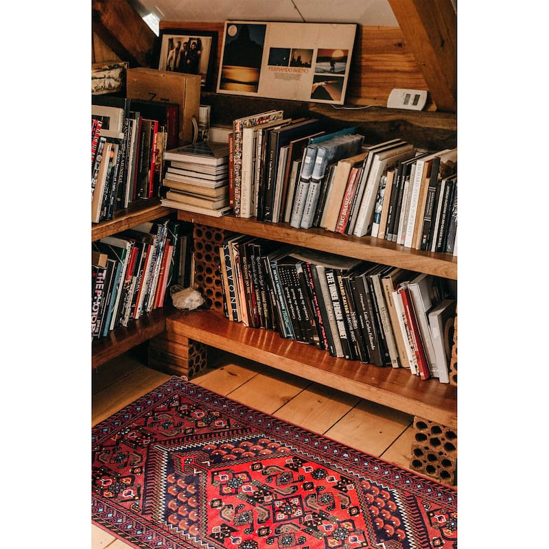 ECARPETGALLERY Hand-knotted Andelz Red Wool Rug - 3'11 x 6'8