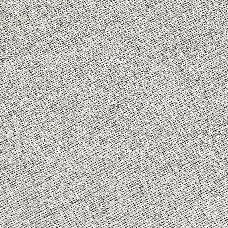 Adeco Round Ottoman Linen Footstool