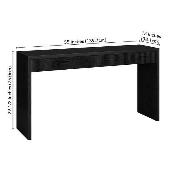 dimension image slide 1 of 2, Lawrence 55" Wide Rectangular Console Table - 55" Wide