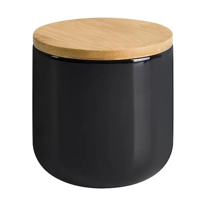 Haven Cotton Ball Jar Black - Cotton Ball Jar