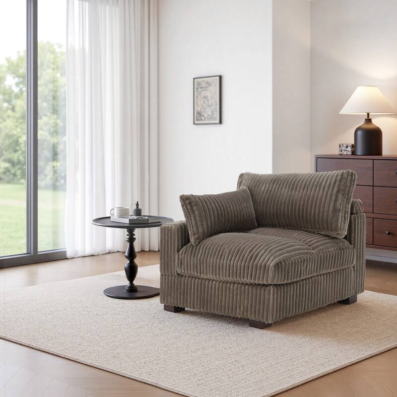 Cotton Flannel corner Sofa Armless Modular Sectional Sofa Seamless Combination