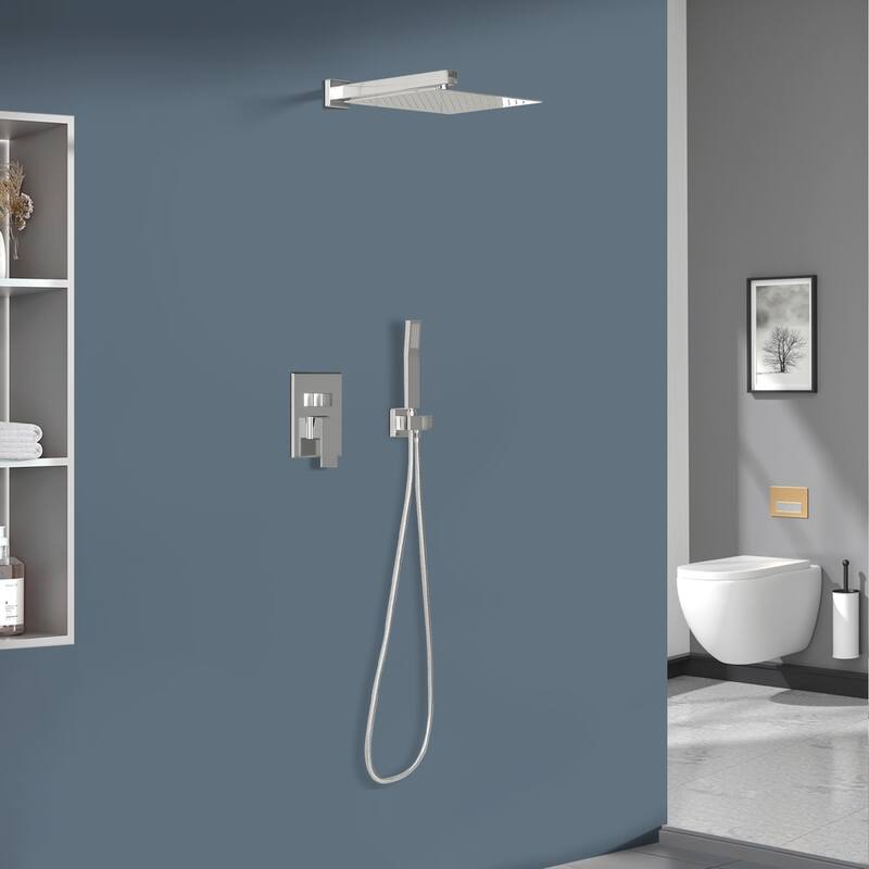 Topcraft 10-Inch Wall Mounted Square Shower System with Rough-in Valve - 10*10