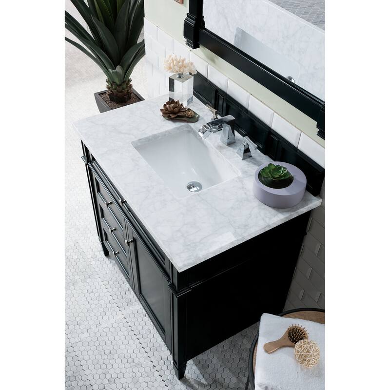 James Martin Vanities Brittany 36" Single Vanity, Black Onyx