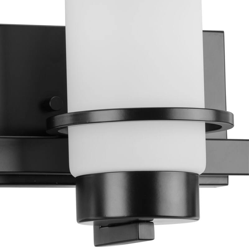 Reiss Collection Three-Light Modern Farmhouse Matte Black Vanity Light - 22.75 in x 5.75 in x 7 in