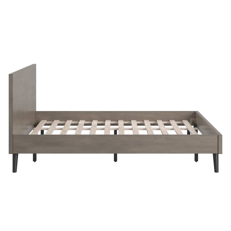 Noe Mid-Century Black Legs Platform Bed by iNSPIRE Q Modern