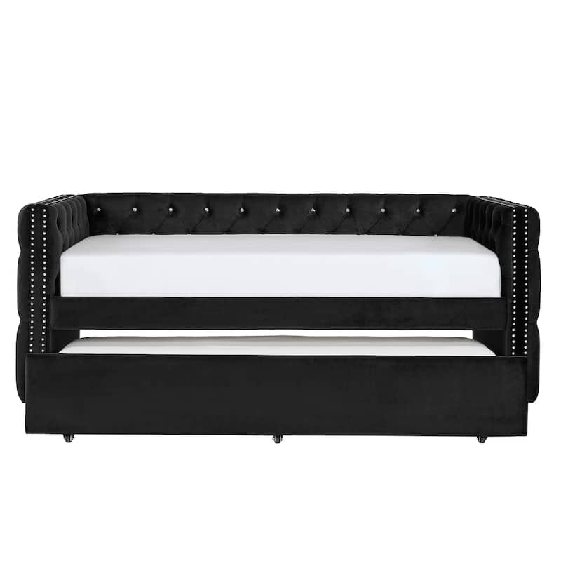 Knightsbridge Twin Tufted Nailhead Daybed by iNSPIRE Q Artisan