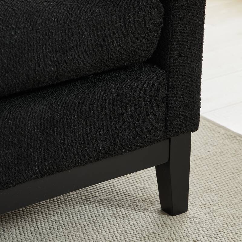 Bedroom Bench with Pillows and Solid Wood Legs for Living Rooms and Entryway