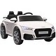 preview thumbnail 1 of 10, Licensed Audi TT RS 6V Ride-On Car with Parent Control, MP3, and Horn White