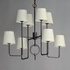 preview thumbnail 4 of 2, Maxim 27728OF Paoli 8 Light 34" Wide Chandelier