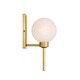 preview thumbnail 2 of 4, Minka Lavery 3491 Mooncrest 13" Tall Bathroom Sconce with Etched Glass