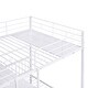 preview thumbnail 15 of 14, Minimalist Design Full Over Twin Metal Bunk Bed with Built-in Ladder,Under-Bed Desk wirh Storage Shelves
