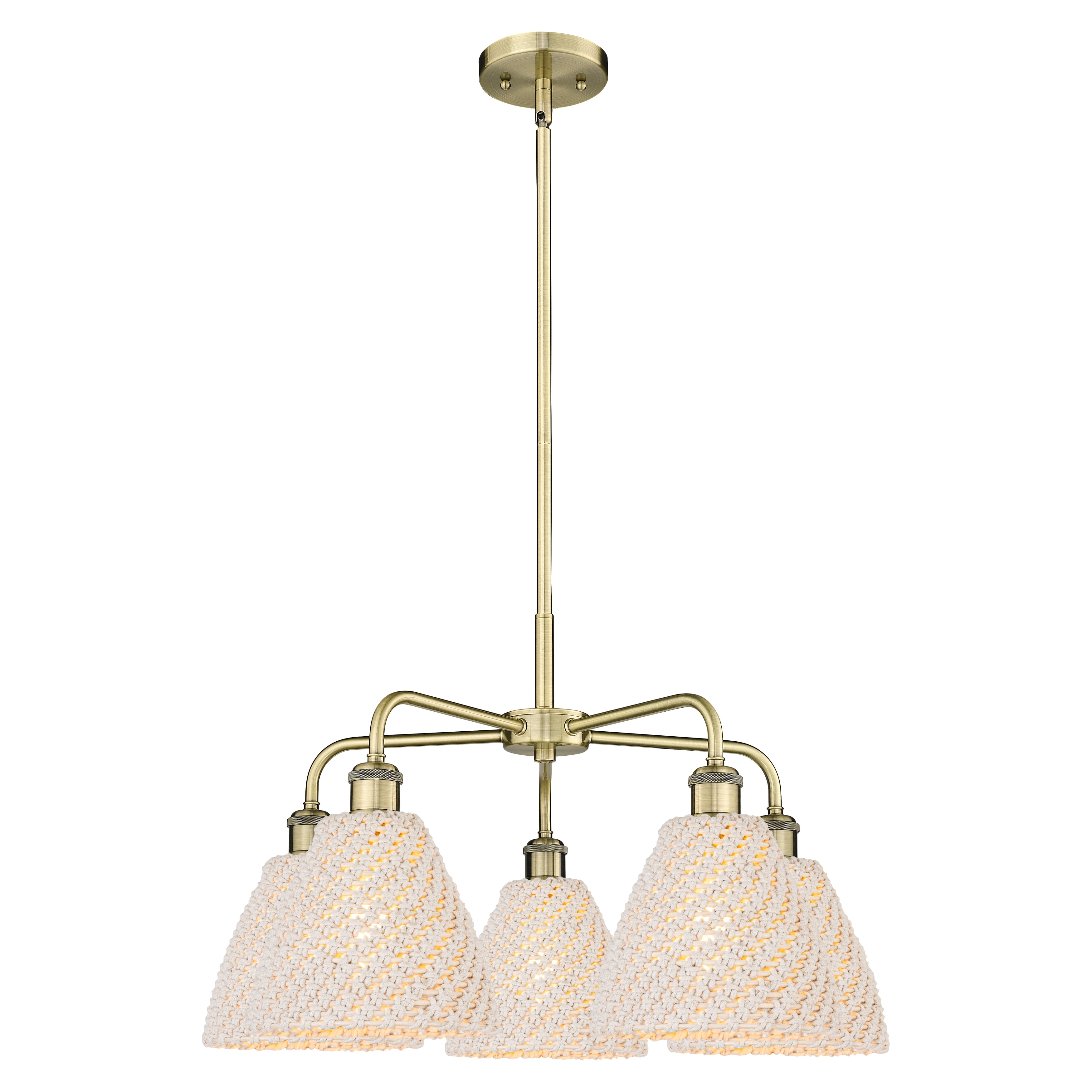 Innovations Lighting Endless Possibilities Ballston - Bristol Natural - 5 Light 26" Stem Hung Chandelier