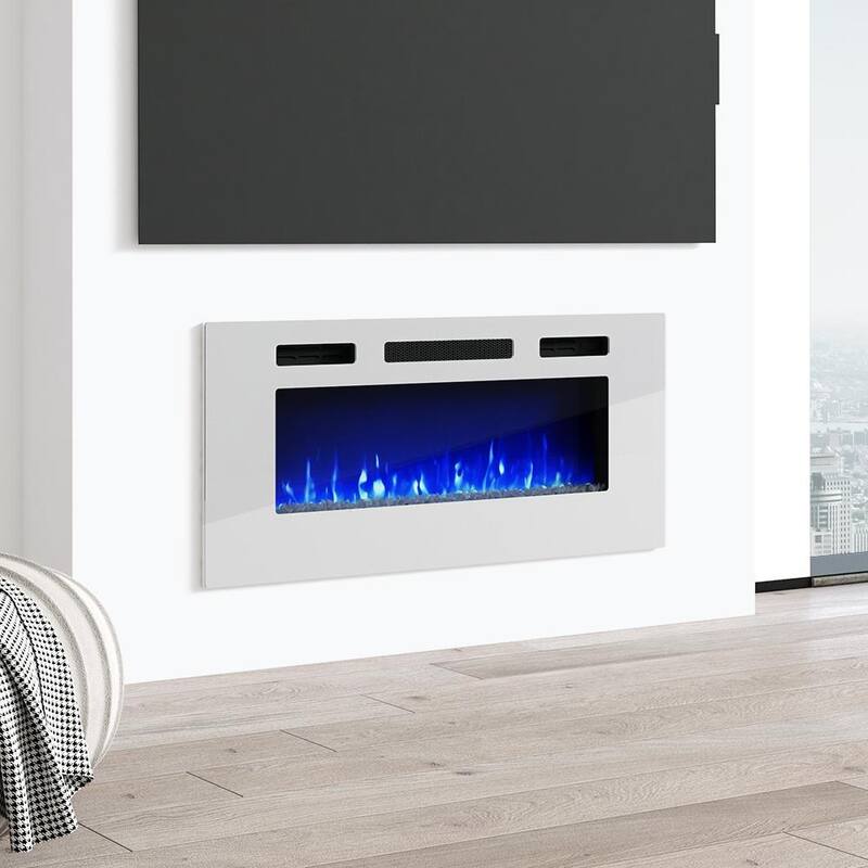 EFire1 40-inch Recessed Wall-mounted Electric Fireplace Heater
