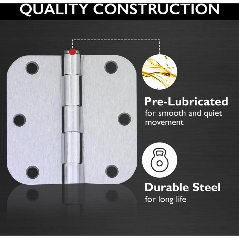 Design House 189712 3-1/2" x 3-1/2" Plain Bearing 5/8" Radius Corner
